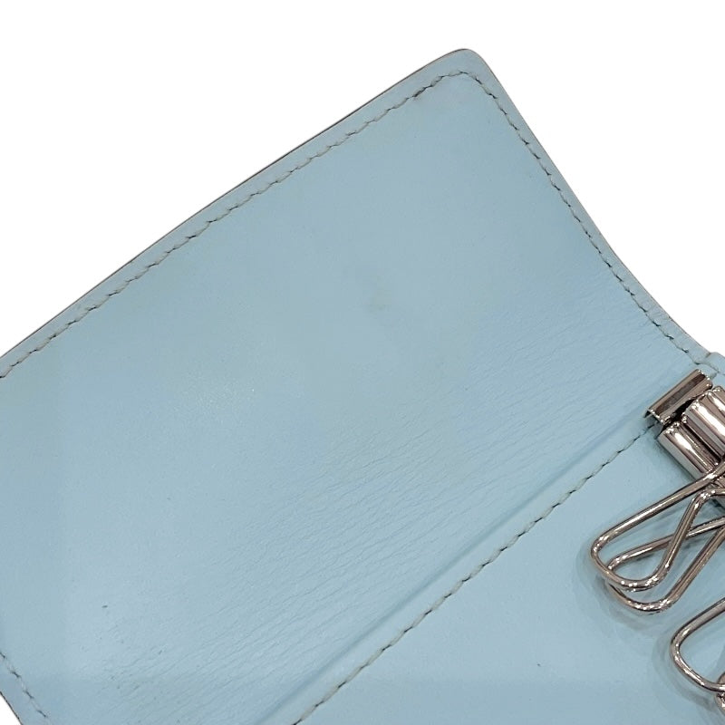 ルイ・ヴィトン LOUIS VUITTON ミュルティクレ４ M83504 ミネラルブルー マヒナレザー レディース キーケース