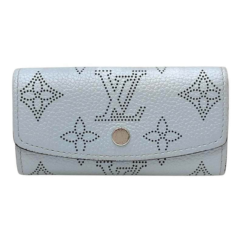 ルイ・ヴィトン LOUIS VUITTON ミュルティクレ４ M83504 ミネラルブルー マヒナレザー レディース キーケース