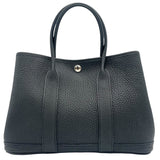 エルメス HERMES ガーデンパーティTPM W刻印 ブラック シルバー金具 ネゴンダ レディース トートバッグ