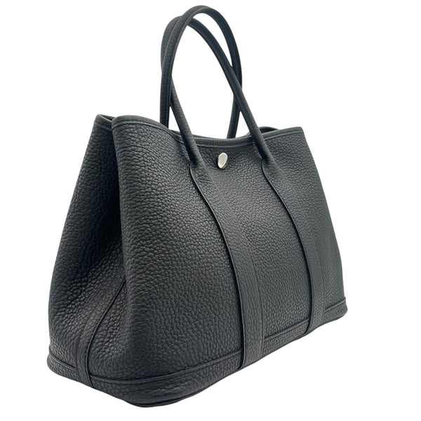 エルメス HERMES ガーデンパーティTPM W刻印 ブラック シルバー金具 ネゴンダ レディース トートバッグ