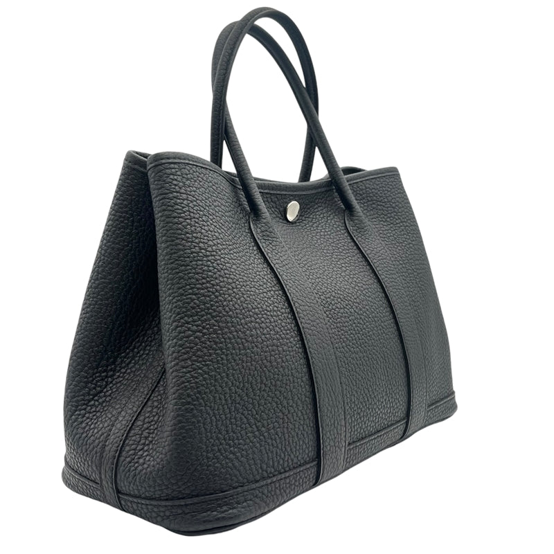 エルメス HERMES ガーデンパーティTPM W刻印 ブラック シルバー金具 ネゴンダ レディース トートバッグ