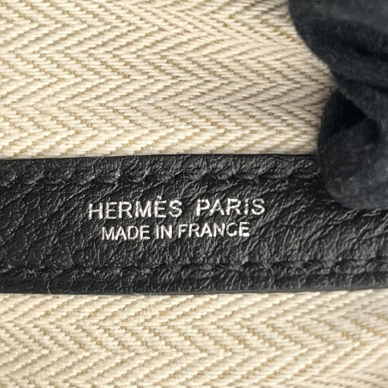 エルメス HERMES ガーデンパーティTPM W刻印 ブラック シルバー金具 ネゴンダ レディース トートバッグ