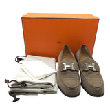 エルメス HERMES コンスタンススエードローファー ベージュ　 スウェード レディース ローファー