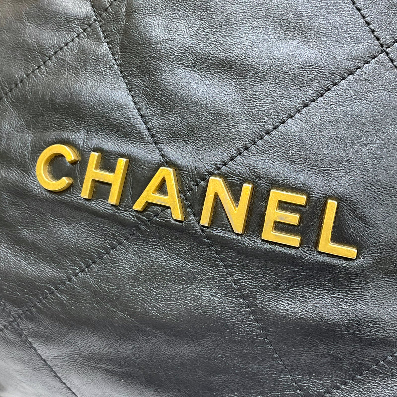 シャネル CHANEL CHANEL22 バックパック AS3313 ブラック ゴールド金具 レザー レディース リュック・デイパック