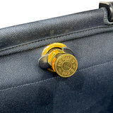 エルメス HERMES エールバッグジップPM Y刻印 ブラック ゴールド金具 トワル/レザー レディース 2wayハンドバッグ