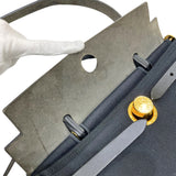 エルメス HERMES エールバッグジップPM Y刻印 ブラック ゴールド金具 トワル/レザー レディース 2wayハンドバッグ