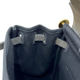 エルメス HERMES エールバッグジップPM Y刻印 ブラック ゴールド金具 トワル/レザー レディース 2wayハンドバッグ
