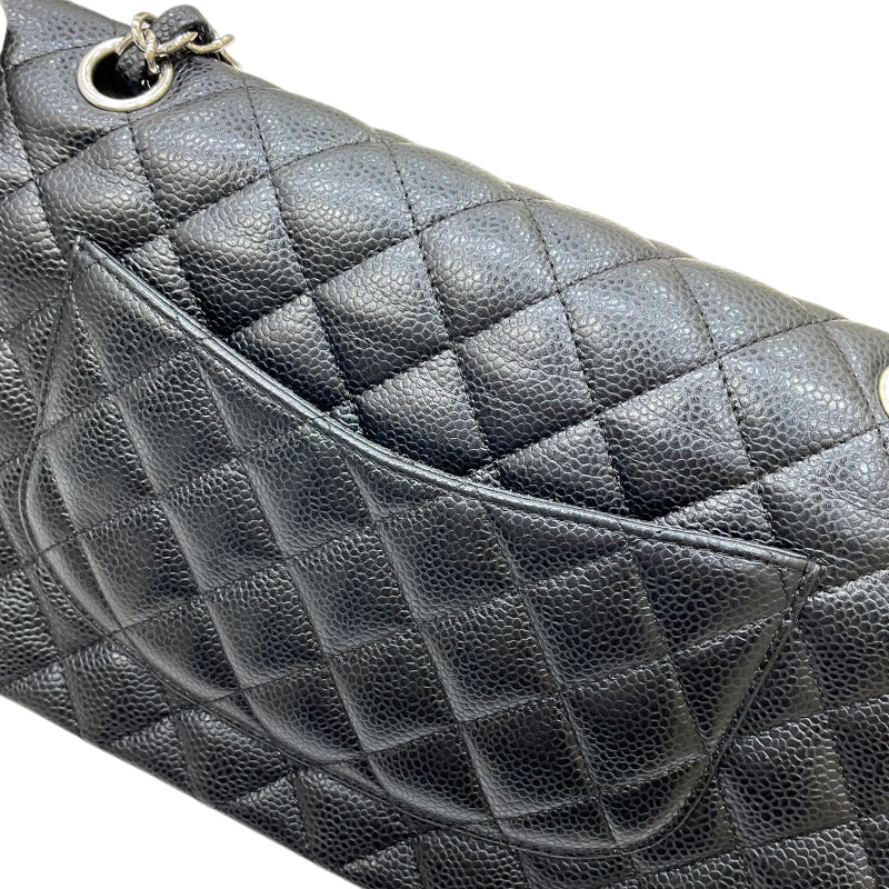 シャネル CHANEL マトラッセ25 チェーンショルダーバッグ A01112 13番台 ブラック シルバー金具  キャビアスキン レディース