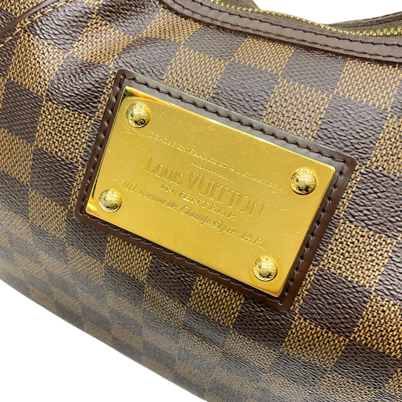 ルイ・ヴィトン LOUIS VUITTON テムズGM N48181 エベヌ ダミエ・キャンバス/レザー  レディース ショルダーバッグ