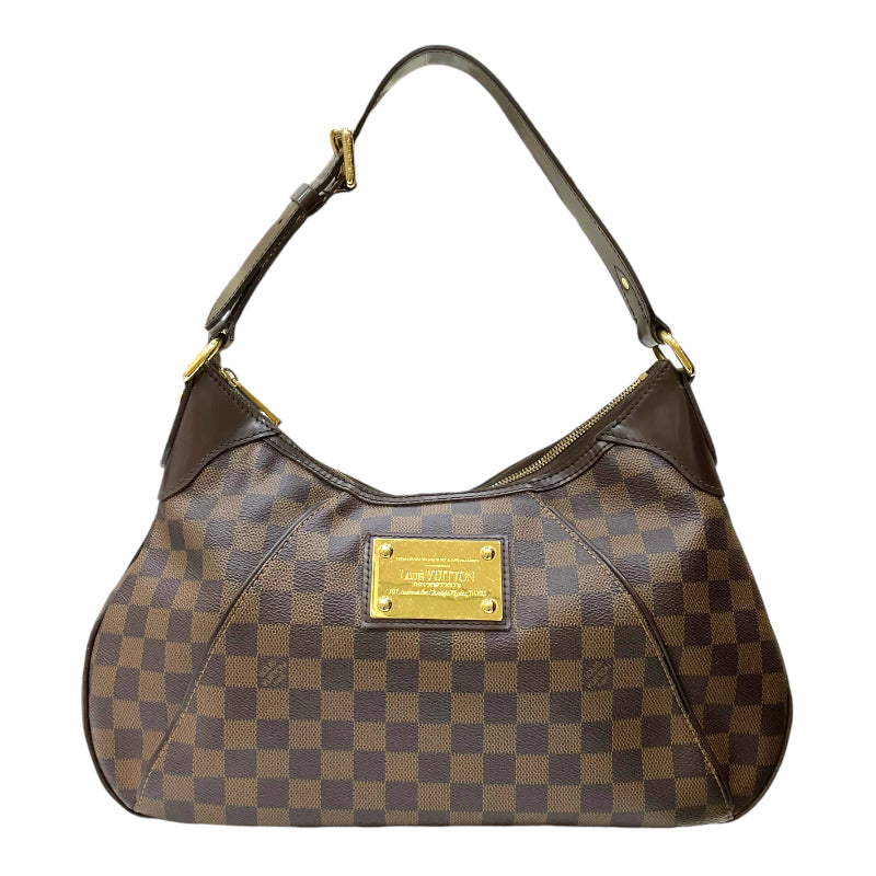 ルイ・ヴィトン LOUIS VUITTON テムズGM N48181 エベヌ ダミエ・キャンバス/レザー  レディース ショルダーバッグ