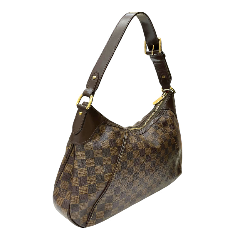 ルイ・ヴィトン LOUIS VUITTON テムズGM N48181 エベヌ ダミエ・キャンバス/レザー  レディース ショルダーバッグ