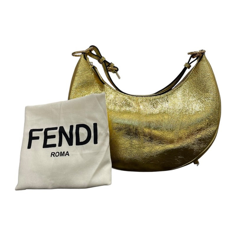 フェンディ FENDI グラフィスモール 8BR798 ゴールド ゴールド金具 レザー レディース ショルダーバッグ