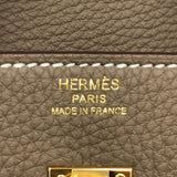 エルメス HERMES バーキン25 W刻 エトゥープ ゴールド金具 トゴ レディース ハンドバッグ