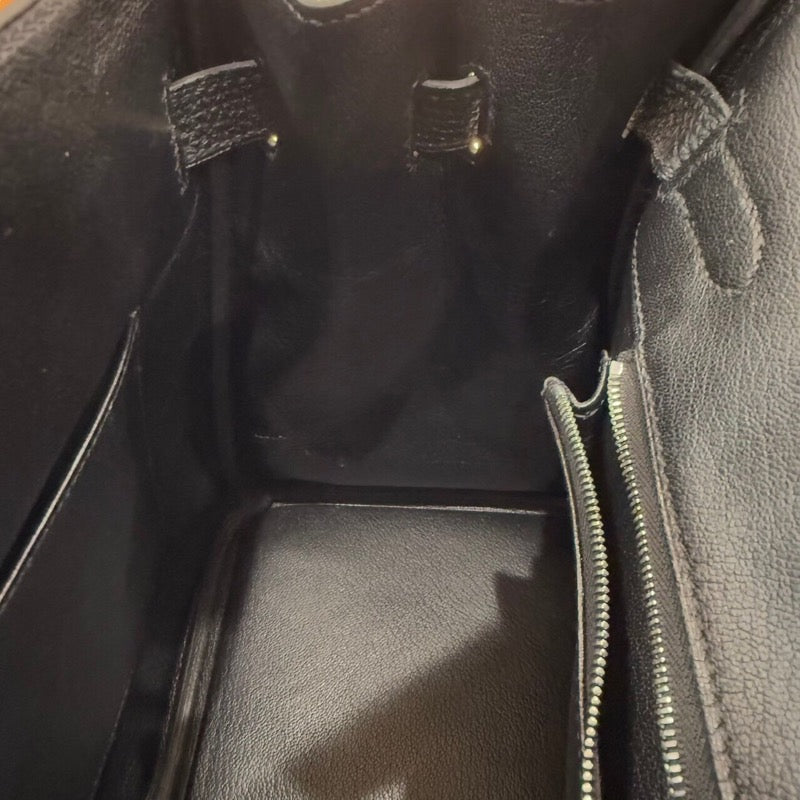 エルメス HERMES バーキン30 □L刻印 ブラック　シルバー金具 トゴ レディース ハンドバッグ