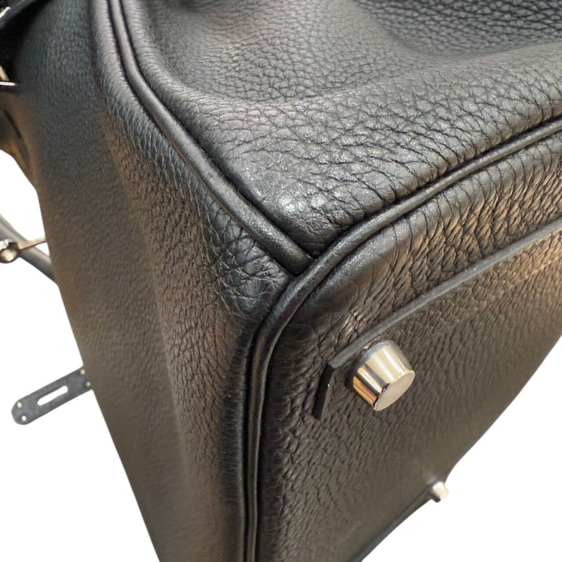 エルメス HERMES バーキン30 □L刻印 ブラック　シルバー金具 トゴ レディース ハンドバッグ