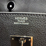エルメス HERMES バーキン30 □L刻印 ブラック　シルバー金具 トゴ レディース ハンドバッグ