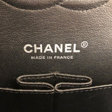 シャネル CHANEL マトラッセ25　アイコンプリント A01112 ブラック　シルバー金具  サテン レディース ショルダーバッグ