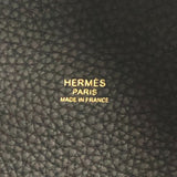 エルメス HERMES ピコタンロックPM W刻 ブラック ゴールド金具 トリヨン レディース ハンドバッグ