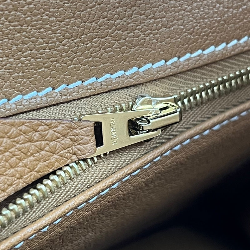 エルメス HERMES バーキン25 B刻印 ゴールド ゴールド金具 トゴ レディース ハンドバッグ