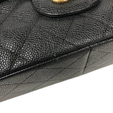 シャネル CHANEL マトラッセ30 A58600 ブラック ゴールド金具 キャビアスキン レディース ショルダーバッグ