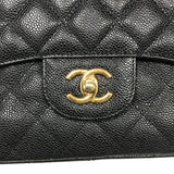 シャネル CHANEL マトラッセ30 A58600 ブラック ゴールド金具 キャビアスキン レディース ショルダーバッグ