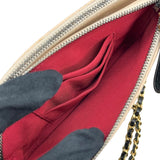 シャネル CHANEL ガブリエル チェーンウォレット A94505 ベージュ×ブラック ゴールド×シルバー金具 レザー レディース ショルダーバッグ