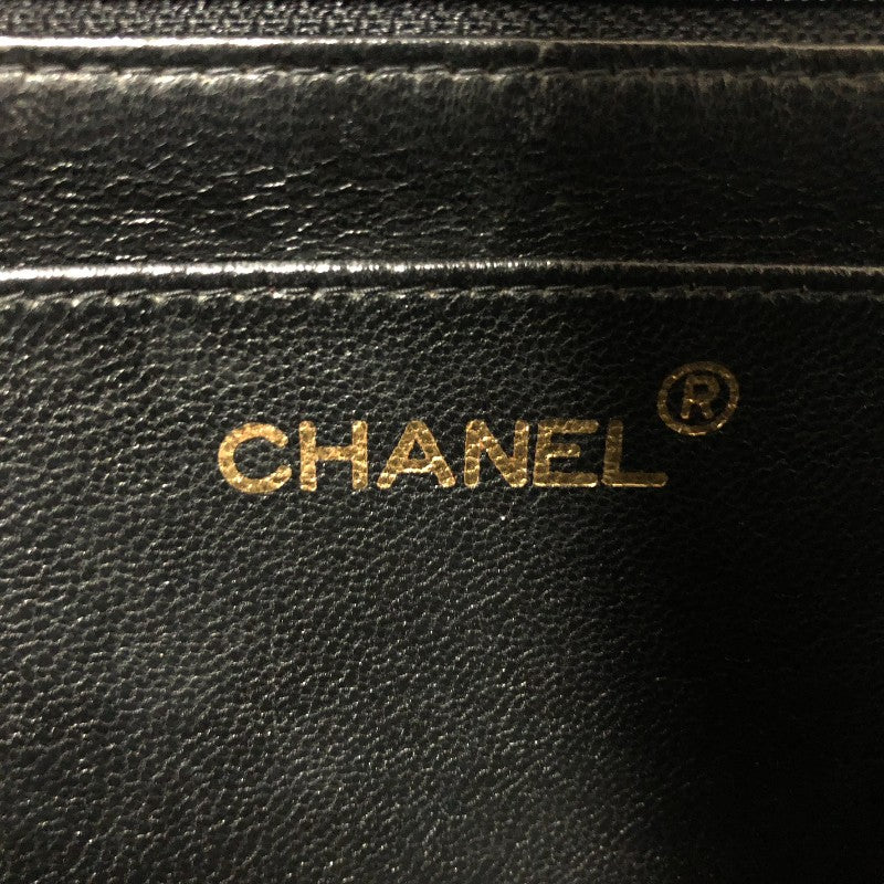 シャネル CHANEL ダイアナ25 A01165 3番台 ブラック ゴールド金具 キャビアスキン レディース ショルダーバッグ