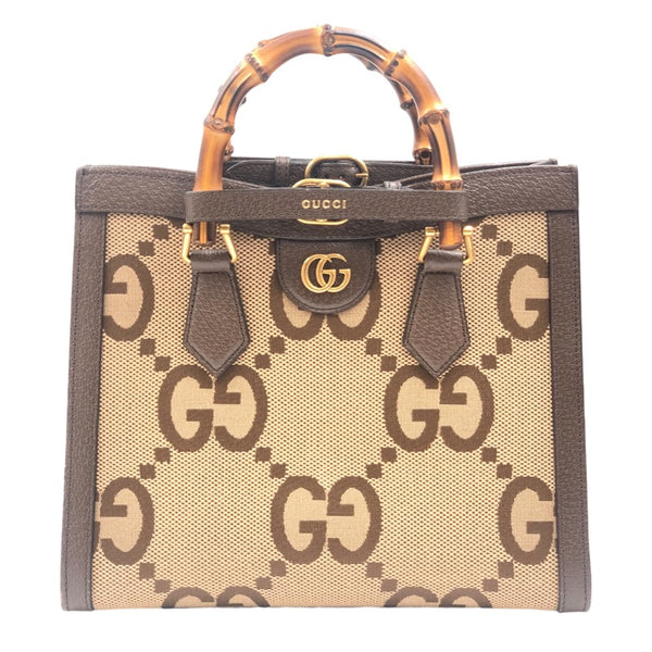 グッチ GUCCI ダイアナ スモールトートバッグ 660195 ブラウン GGキャンバス レディース ハンドバッグ