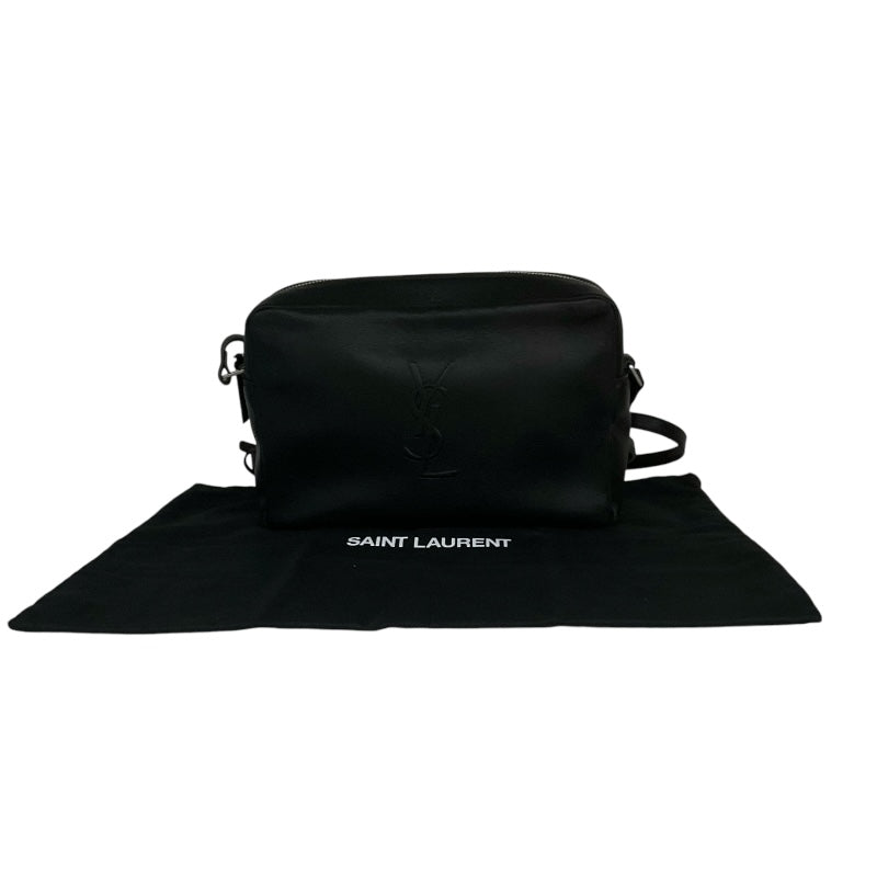 サンローラン SAINT LAURENT カメラバッグ 470299 ブラック/シルバー金具 レザー レディース ショルダーバッグ