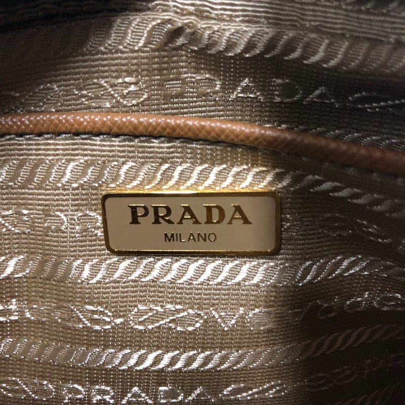 プラダ PRADA サフィアーノ ミニショルダーバッグ 1N1674 ブラウン サフィアーノレザー レディース ショルダーバッグ