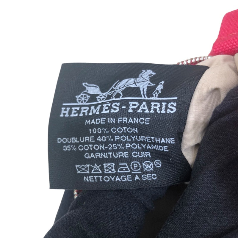 エルメス HERMES ボリードポーチミニ ホットピンク トワル