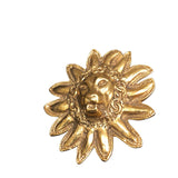 シャネル CHANEL ライオンサンヘッドブローチ ゴールド メタル ユニセックス ブローチ