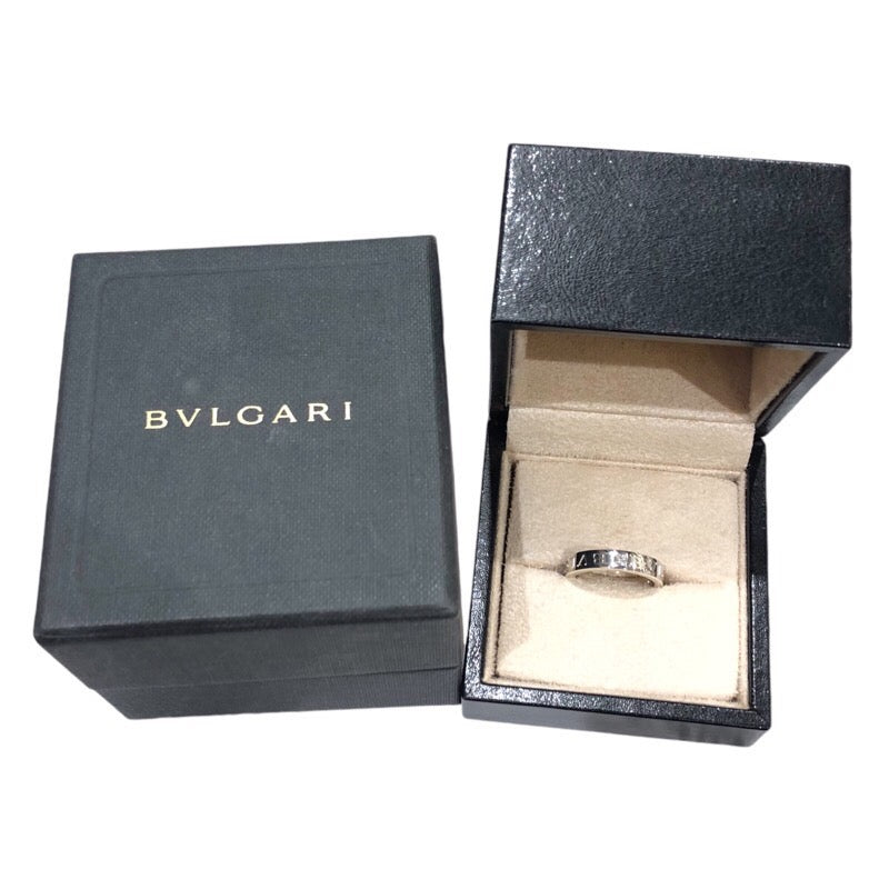 ブルガリ BVLGARI ダブルロゴリング  750WG ダイヤモンド ジュエリー