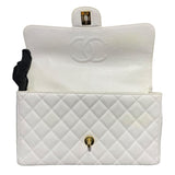 シャネル CHANEL 親子バッグ A04193 ホワイト　GD金具 キャビアスキン レディース ハンドバッグ