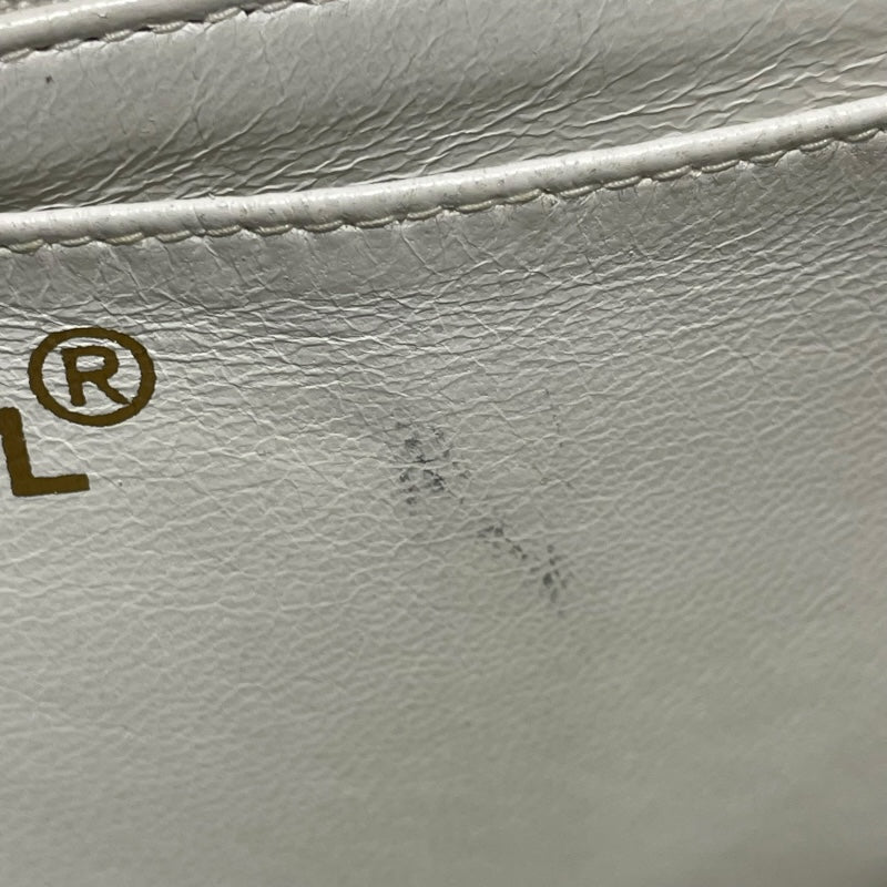 シャネル CHANEL 親子バッグ A04193 ホワイト　GD金具 キャビアスキン レディース ハンドバッグ