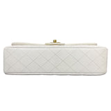 シャネル CHANEL 親子バッグ A04193 ホワイト　GD金具 キャビアスキン レディース ハンドバッグ