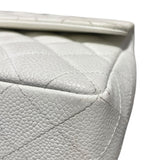 シャネル CHANEL 親子バッグ A04193 ホワイト　GD金具 キャビアスキン レディース ハンドバッグ