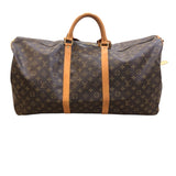 ルイ・ヴィトン LOUIS VUITTON キーポル・バンドリエール60 M41412 ブラウン モノグラムキャンバス ユニセックス ハンドバッグ