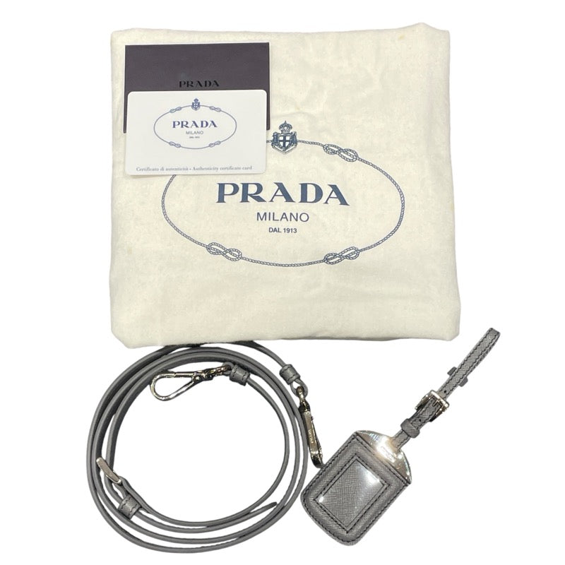 プラダ PRADA ガレリア 2wayバッグ サフィアーノ グレー レディース トートバッグ