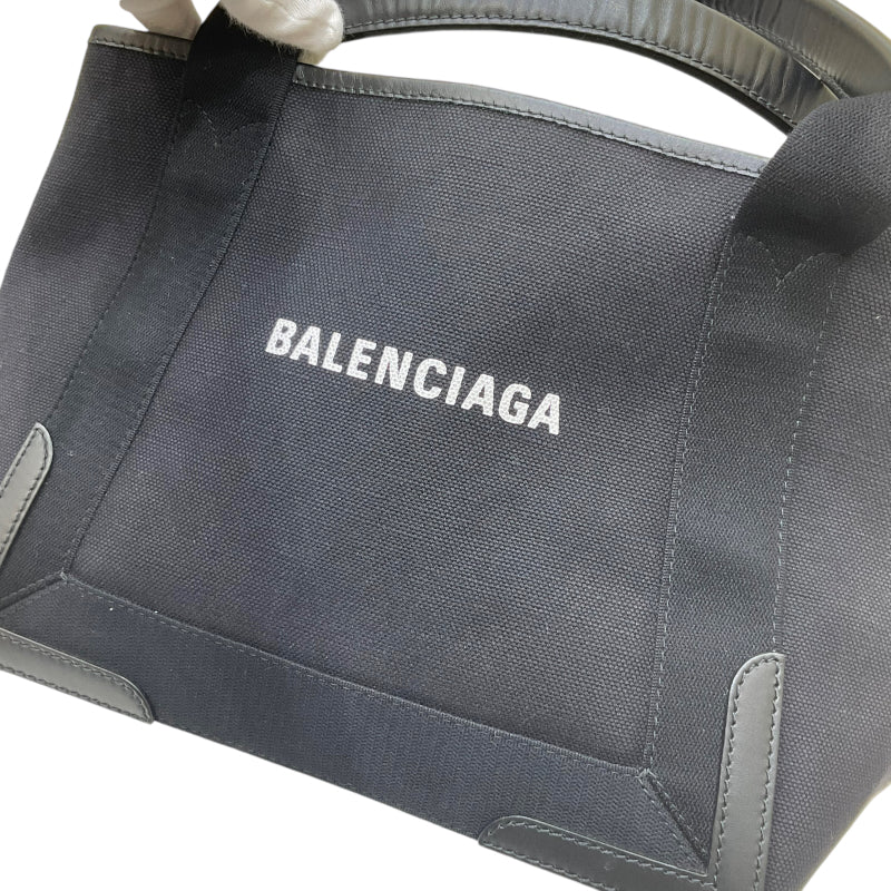 バレンシアガ BALENCIAGA ネイビーカバスS 339933 ブラック キャンバス/レザー レディース トートバッグ |  中古ブランドリユースショップ OKURA(おお蔵)