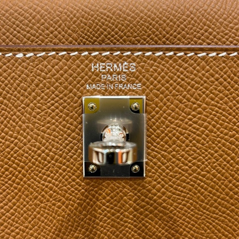 エルメス HERMES ケリー25 外縫い Ｗ刻印 ゴールド・シルバー金具 エプソン レディース ハンドバッグ