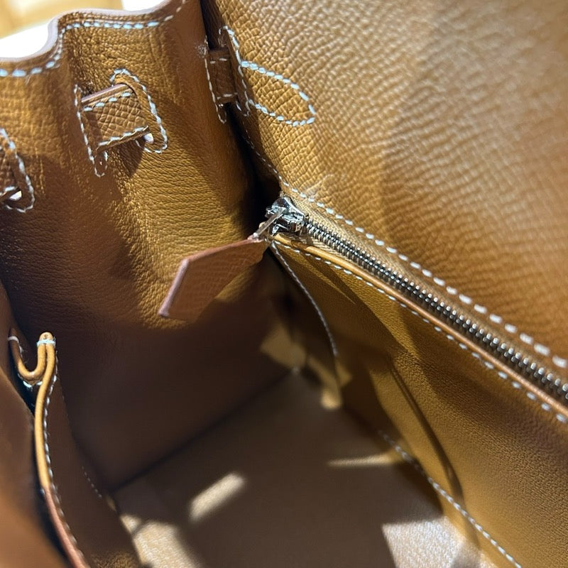 エルメス HERMES ケリー25 外縫い Ｗ刻印 ゴールド・シルバー金具 エプソン レディース ハンドバッグ