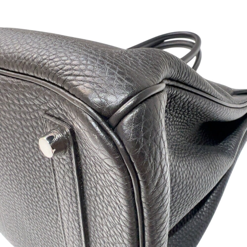 エルメス HERMES バーキン35 □P刻印　(2012年製) ブラック　シルバー金具  トゴ レディース ハンドバッグ
