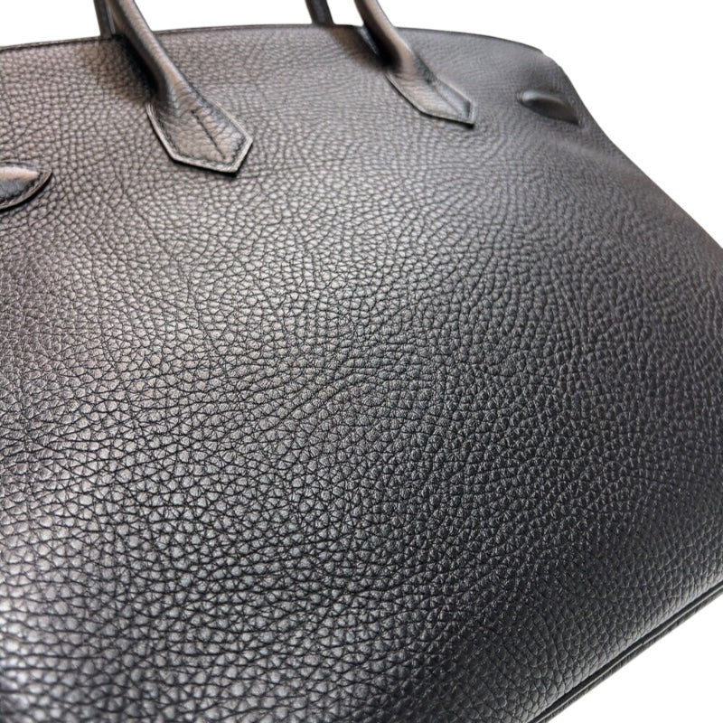 エルメス HERMES バーキン35 □P刻印　(2012年製) ブラック　シルバー金具  トゴ レディース ハンドバッグ