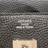 エルメス HERMES バーキン35 □P刻印　(2012年製) ブラック　シルバー金具  トゴ レディース ハンドバッグ