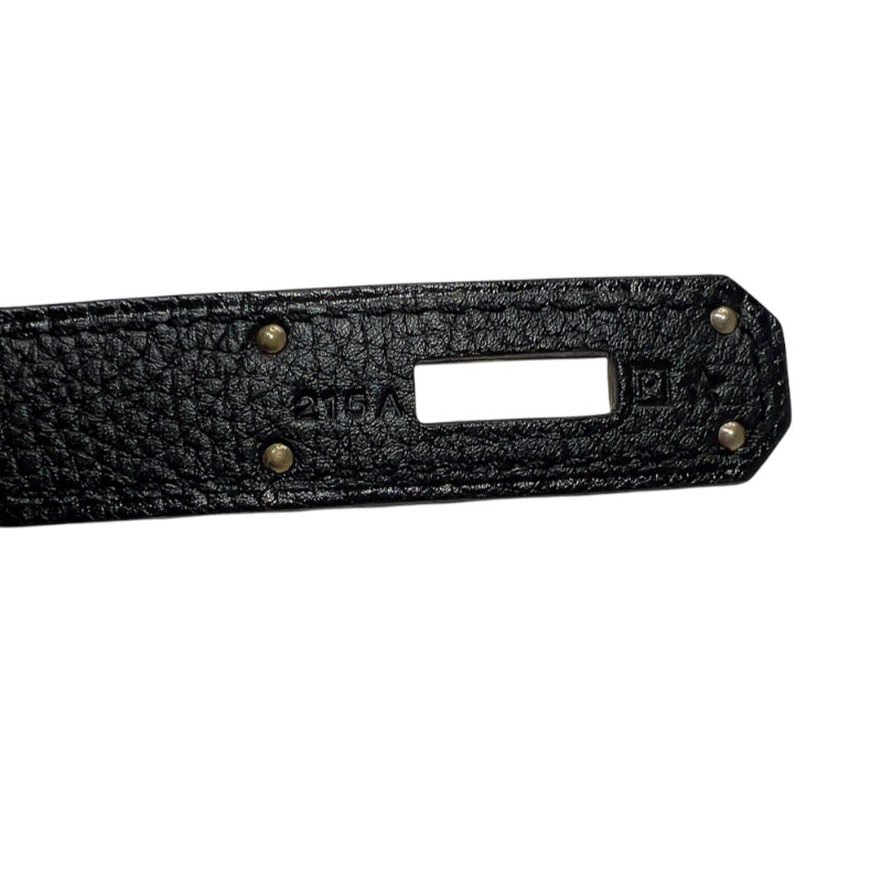 エルメス HERMES バーキン35 □P刻印　(2012年製) ブラック　シルバー金具  トゴ レディース ハンドバッグ