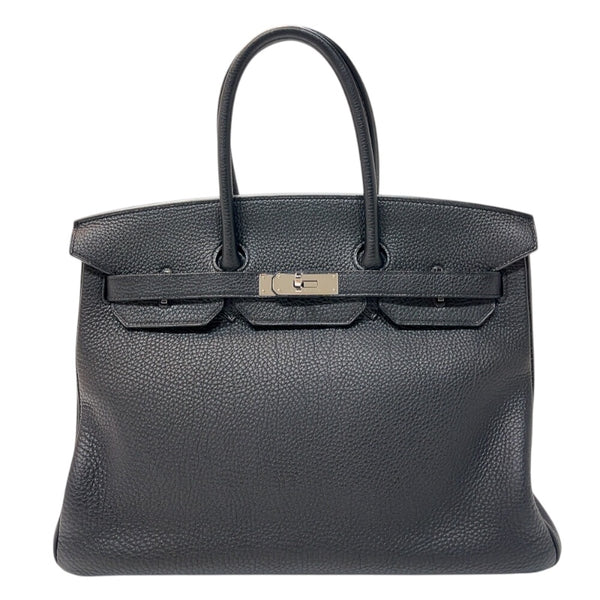エルメス HERMES バーキン35 □P刻印　(2012年製) ブラック　シルバー金具  トゴ レディース ハンドバッグ