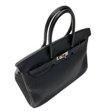 エルメス HERMES バーキン35 □P刻印　(2012年製) ブラック　シルバー金具  トゴ レディース ハンドバッグ