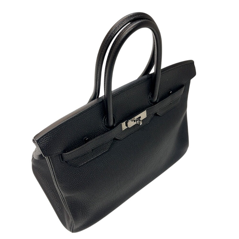 エルメス HERMES バーキン35 □P刻印　(2012年製) ブラック　シルバー金具  トゴ レディース ハンドバッグ