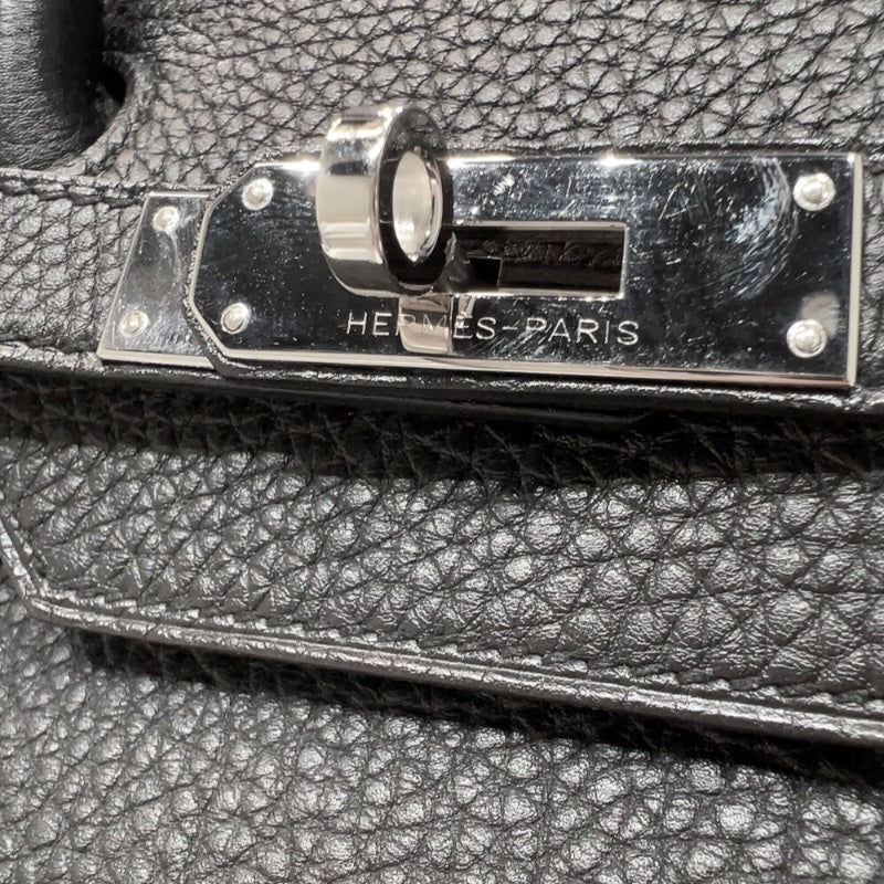 エルメス HERMES バーキン35 □P刻印　(2012年製) ブラック　シルバー金具  トゴ レディース ハンドバッグ